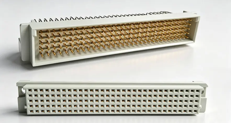 DIN 41612 extended-density configurations — 128 / 160 contacts